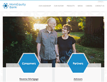 Tablet Screenshot of homequitybank.ca